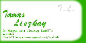 tamas liszkay business card